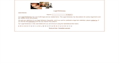 Desktop Screenshot of legal-dictionary.biz
